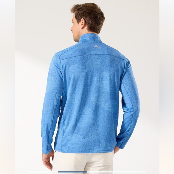 NWT TOMMY BAHAMA Delray Frond IslandZone Half-Zip Sweatshirt - Picture 2 of 7